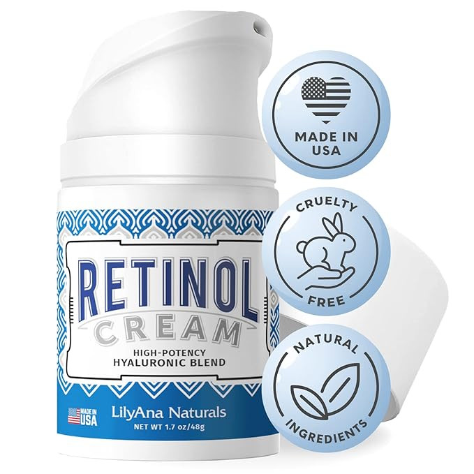 LilyAna Naturals Retinol Cream for Face - Made in USA, Retinol Cream, Anti Aging Cream, Retinol M... | Amazon (US)