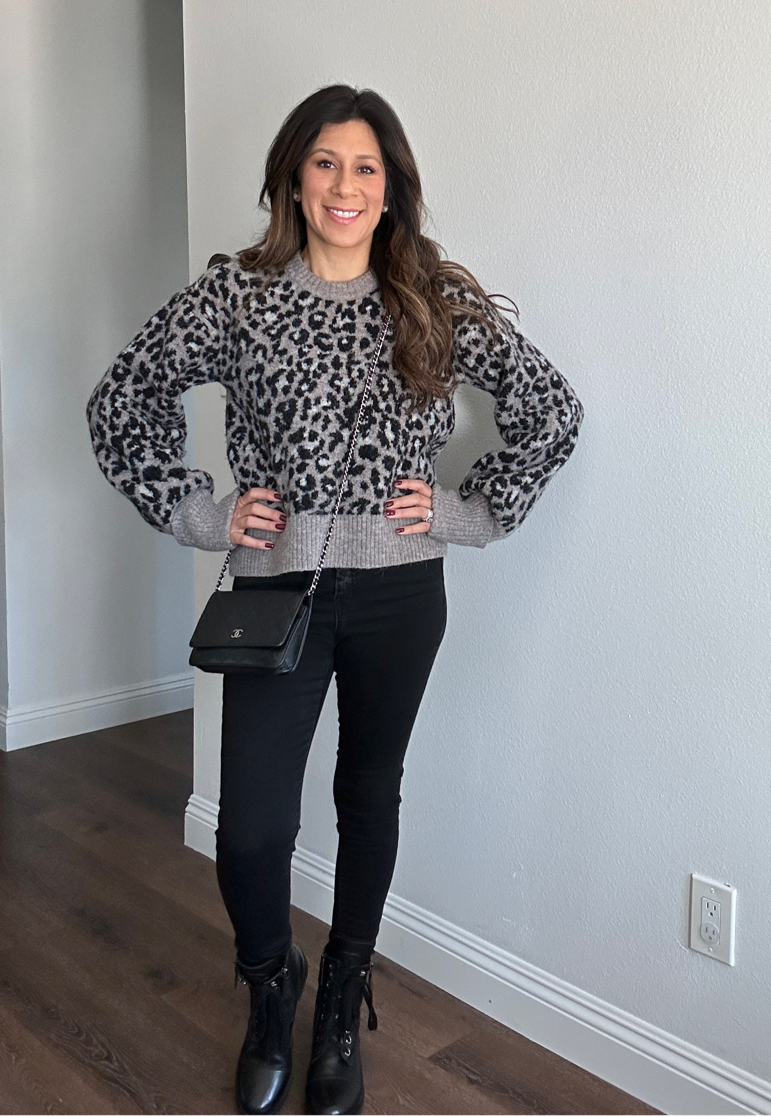 Casual Saturday. Love this causal outfit for fall. Cozy sweater and black skinnies. Of course paired with my go to bag - Chanel WOC and Chanel combat boots  

#LTKstyletip #LTKSeasonal #LTKitbag