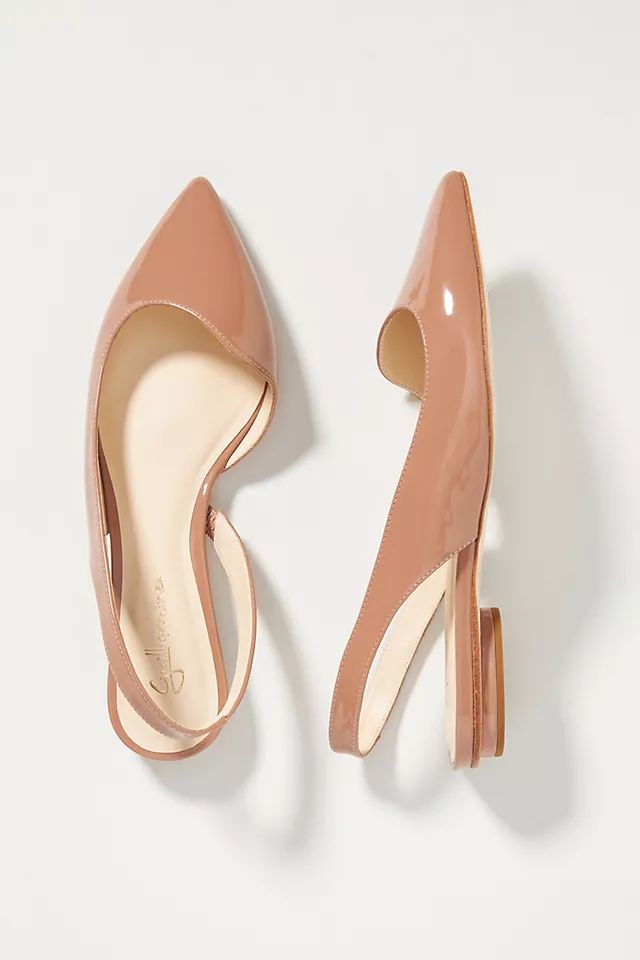 Guilhermina Pointed-Toe Slingback Flats | Anthropologie (US)