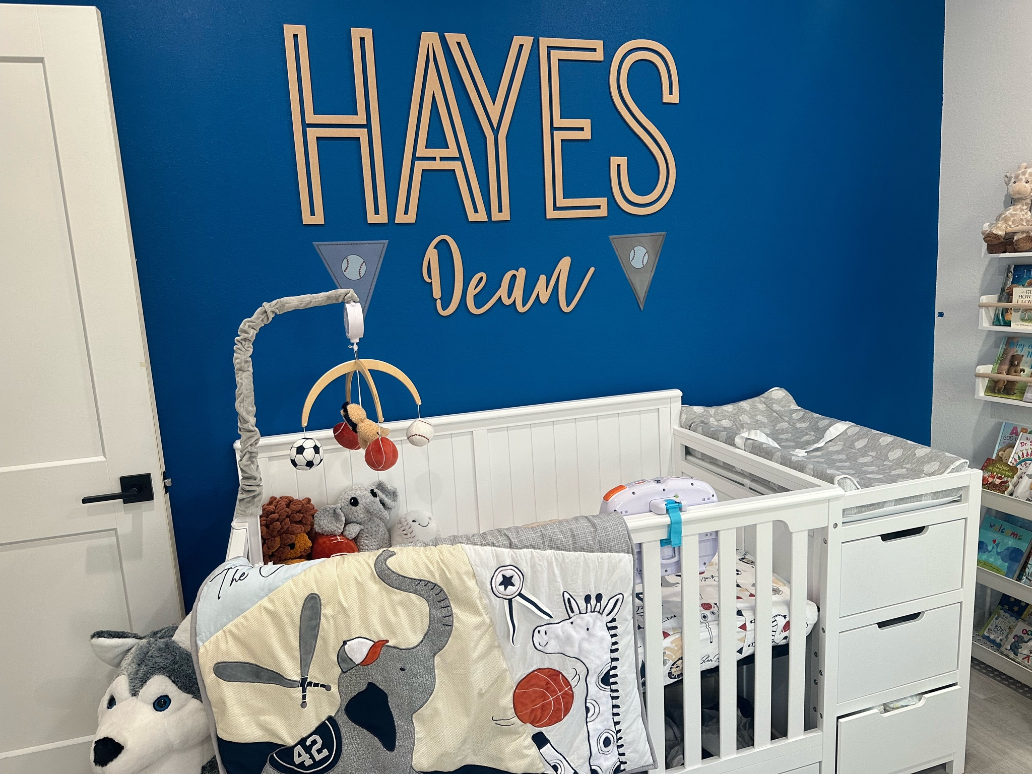 Safari and sports nursery #boynursery #nursery 

#LTKBump #LTKBaby #LTKFamily