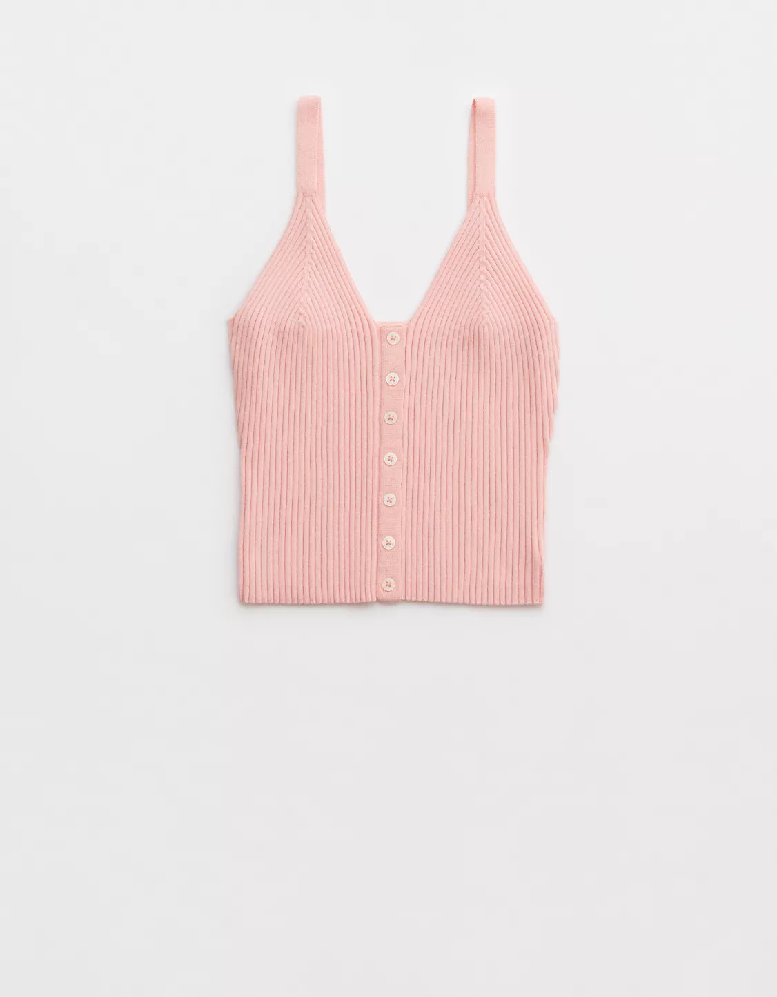 Aerie Button Front Sweater Tank Top | Aerie