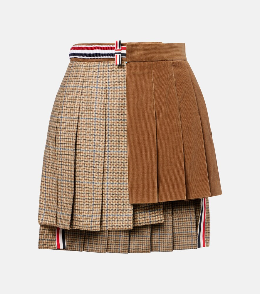 Thom Browne Asymmetric wool miniskirt | Mytheresa (US/CA)