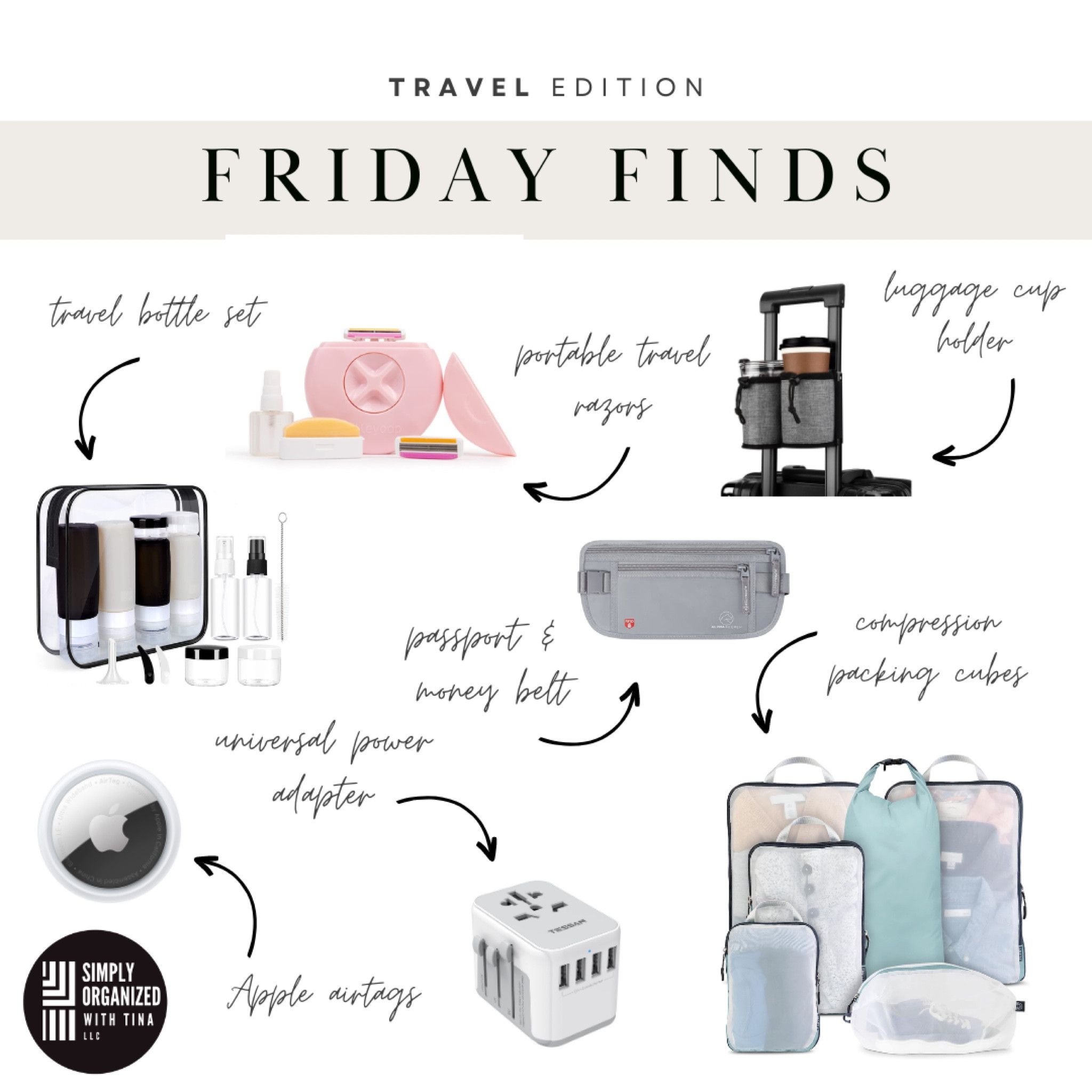 Travel season is among us! For ease on the go, here are our Friday Finds: Travel edition!


#LTKhome #LTKtravel #LTKfamily