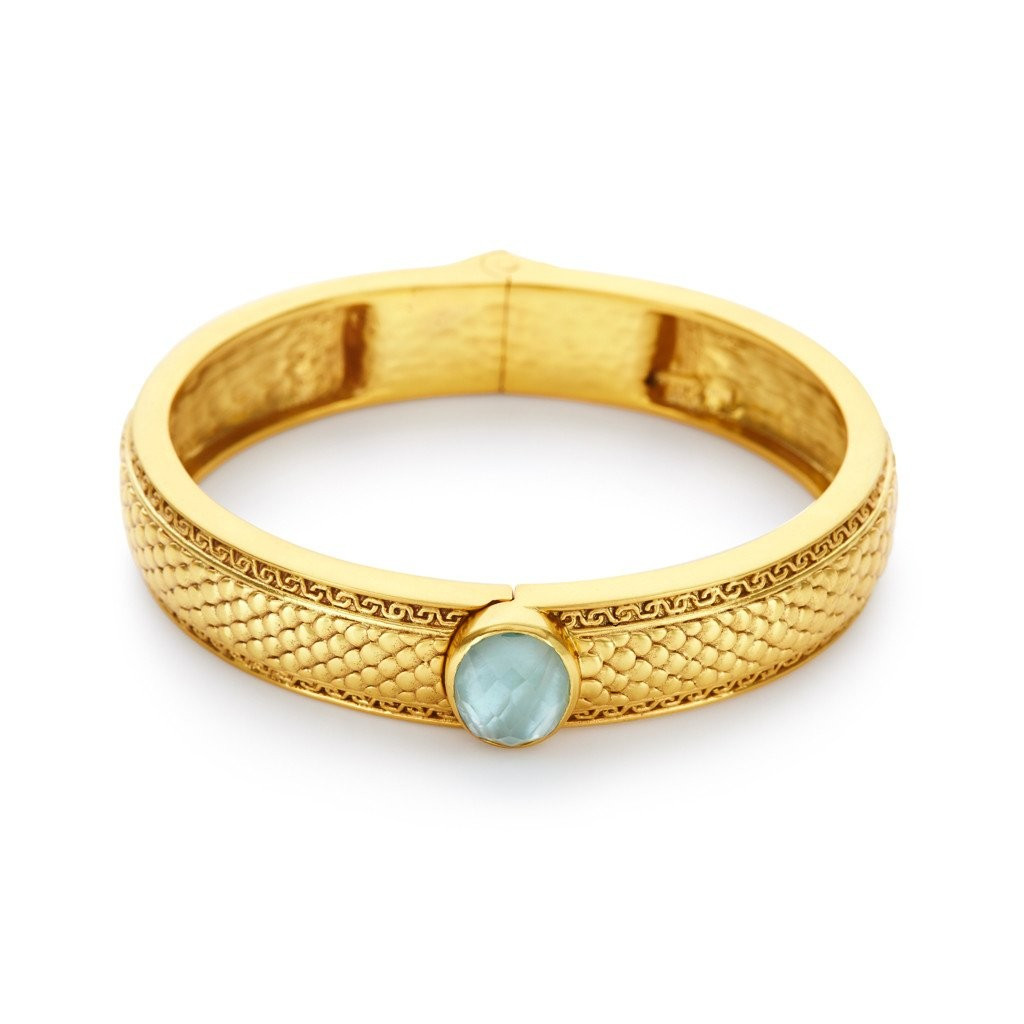 Medici Single Stone Hinge Bangle | Julie Vos