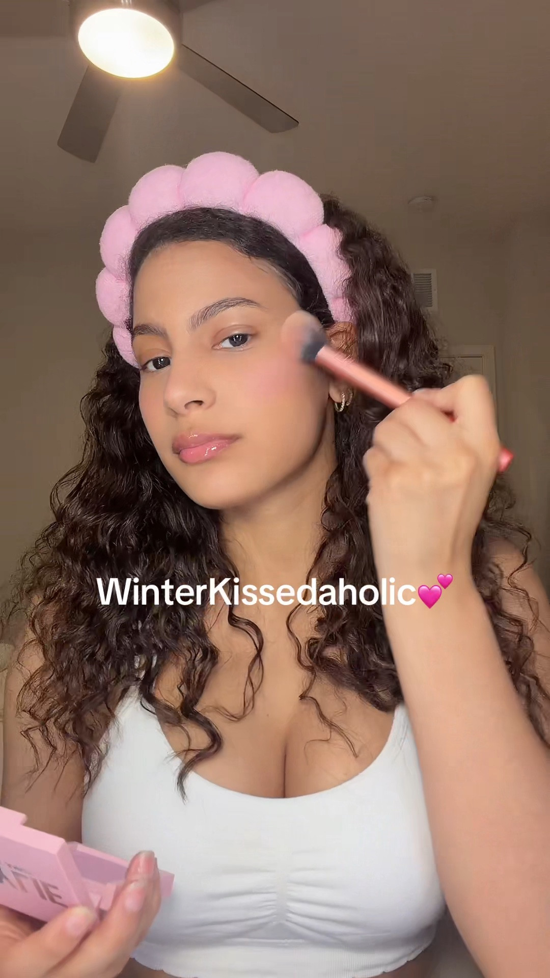 Winter kissed by Kylie Cosmetics 🩷😍✨ the perfect pale pink blush 

#LTKBeauty #LTKselfcare #LTKgrwm