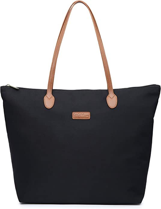 NNEE Water Resistant Light Weight Nylon Tote Bag Handbag | Amazon (US)