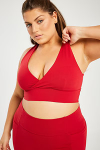 Super Stretch Plunge Bra True Red | Booty by Brabants