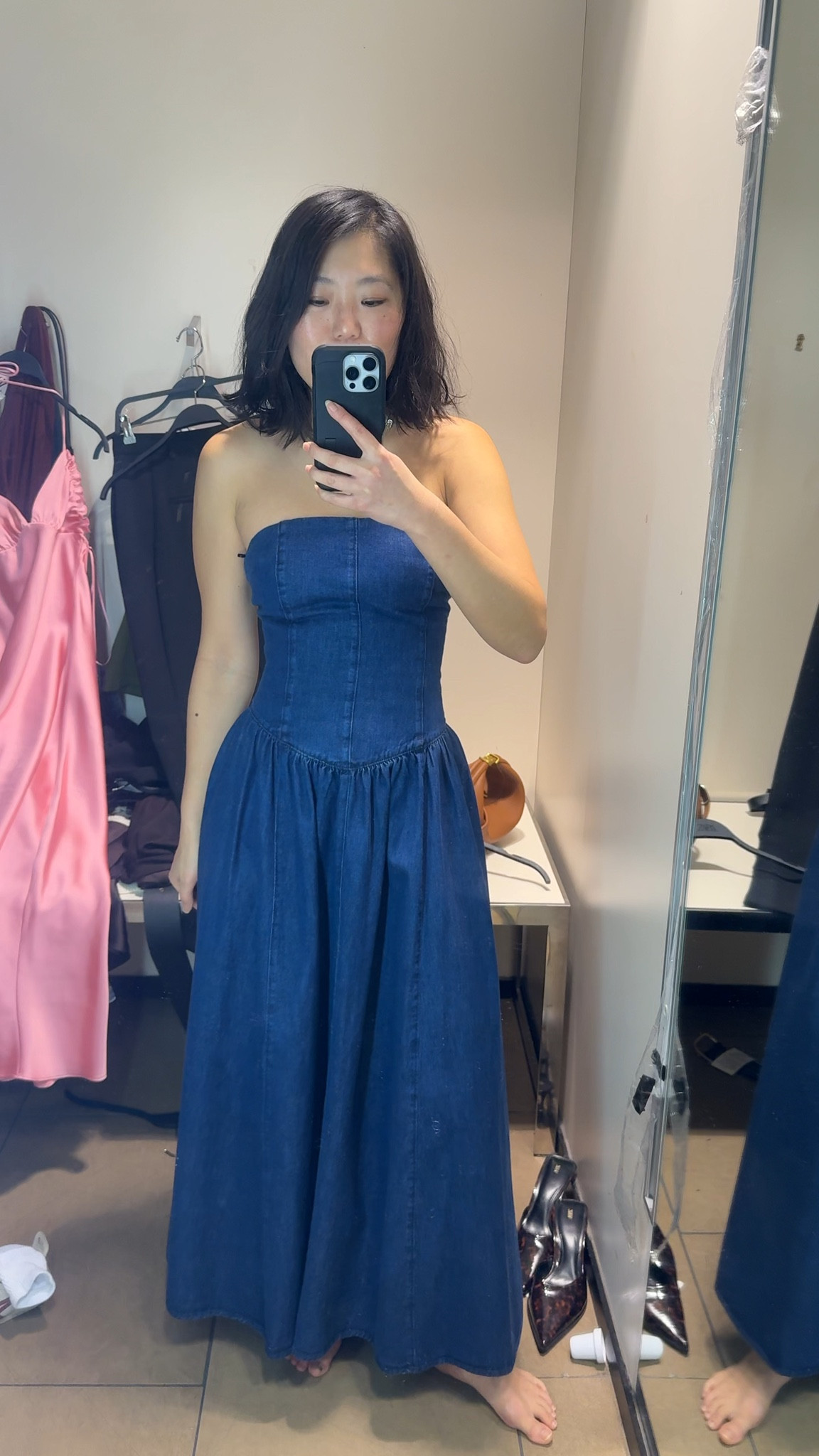 Tried on the zara dress at the mall in a size xs and it fit better than the small!!  I think im in between sizes at zara so their sizing calculator always wants to put me in the bigger size!!

Zara try on, zara haul, zara spring 2025

#LTKFindsUnder100