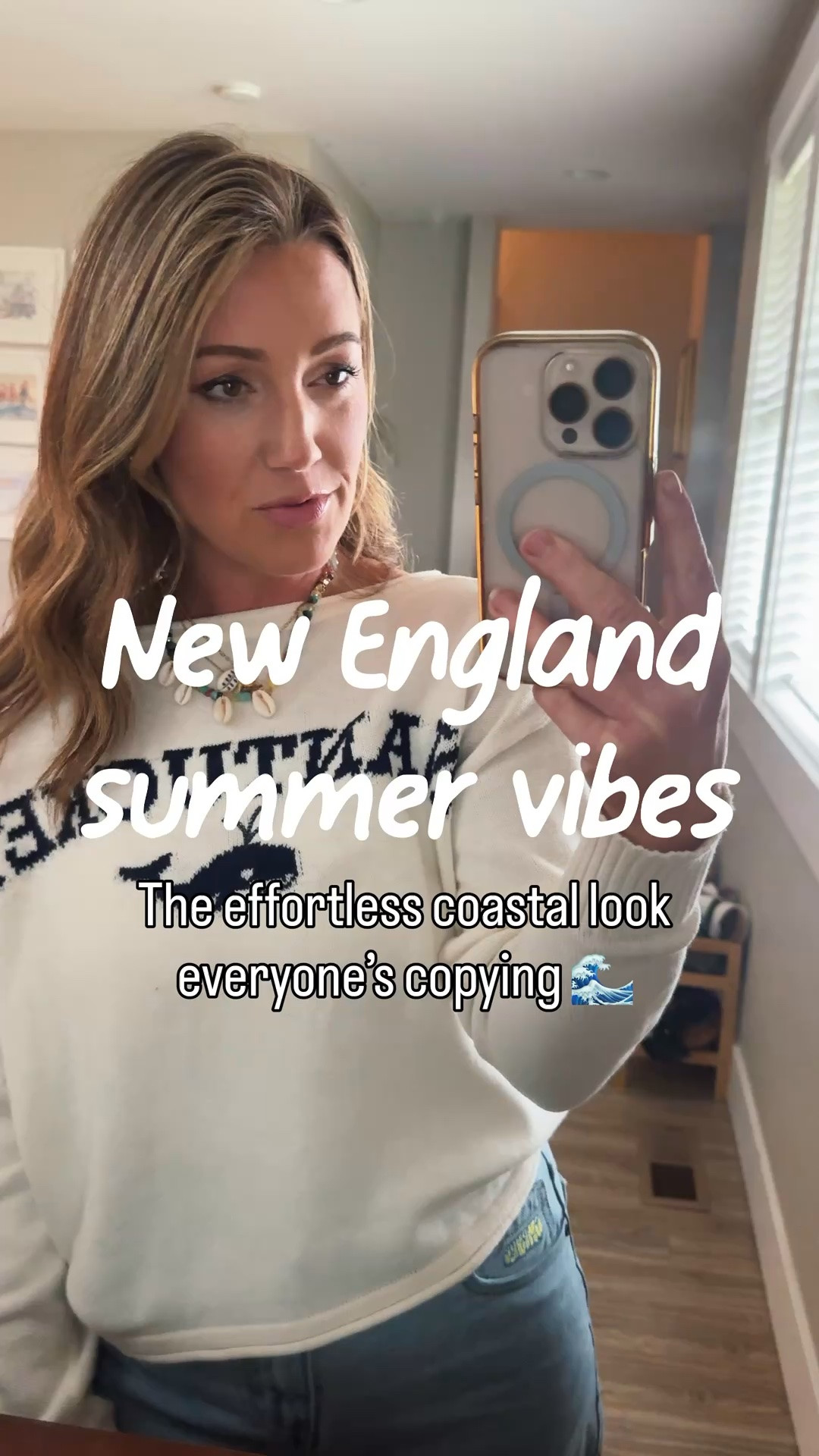 Sweater, cropped jeans, chunky jewelry… somehow this combo always looks effortlessly put together ⚓️✨

The “weekend in Cape Cod” vibe is everywhere right now and honestly I love how easy this look is to recreate with basics you probably already own 🤍

Comment TREND & I’ll send everything linked 🌊

#LTKmomlife #LTKootd
