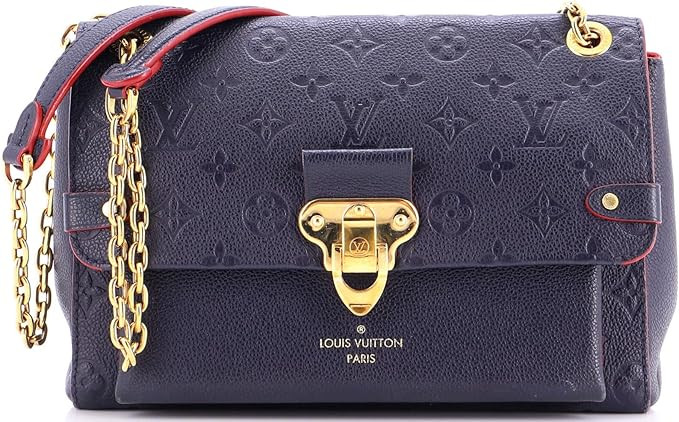 Amazon.com: Louis Vuitton, Pre-Loved Vavin Handbag Monogram Empreinte Leather PM, Blue : Amazon L... | Amazon (US)
