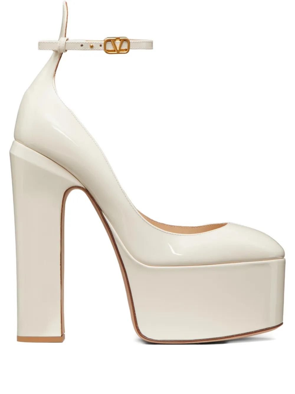 Valentino Garavani Tan-Go platform pumps - Neutrals | Farfetch Global