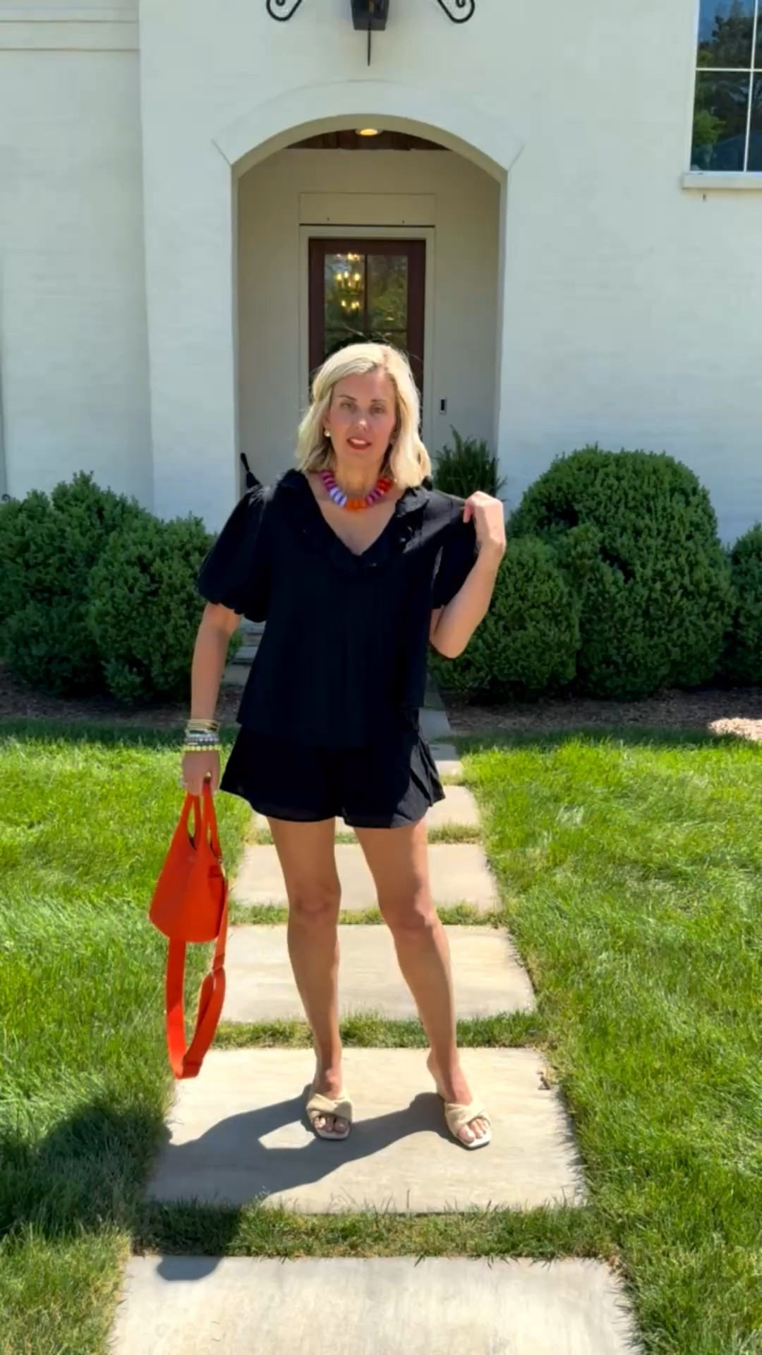 I mean the ruffles are a yes!! I have this set in white too and it’s good! I’m wearing a small & 8 heel tts. 
*Use my code mixandmatch20 at Petal Pup
*Use my code Catherine20 at A+B

#LTKdayinmylife #LTKgrwm #LTKOver40