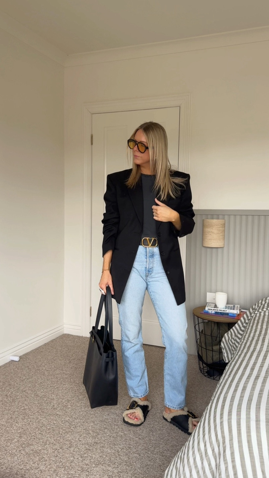 On Mondays we wear jeans and a blazer (and fabulous shearling slides!).

#LTKworkwear #LTKaustralia #LTKstyletip