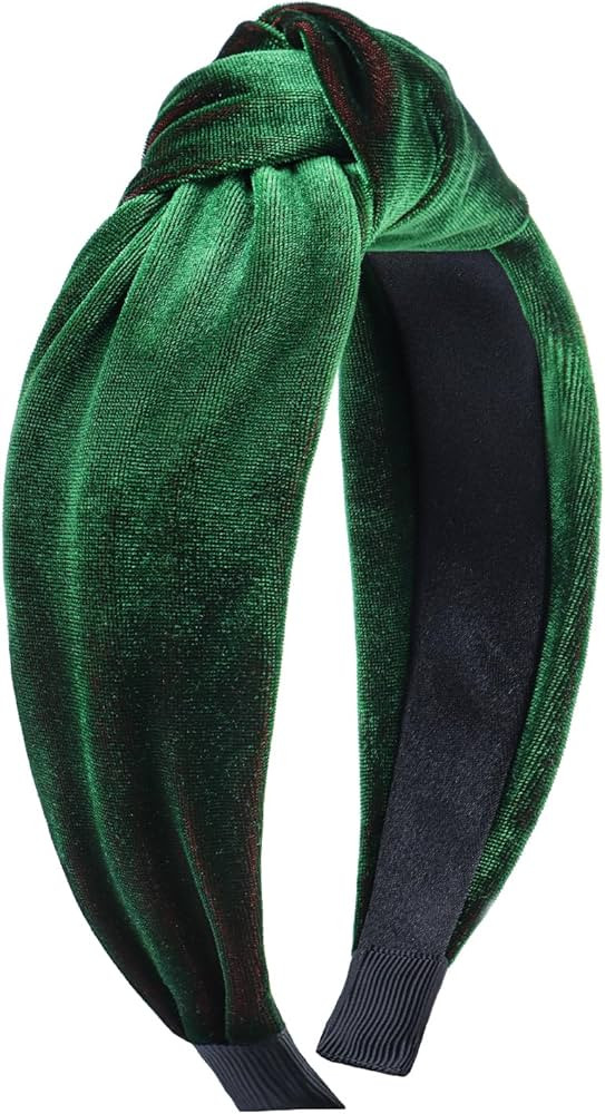 Christmas Knotted Headbands Irish Green Velvet Headband Headbands for Women and Girls Saint Patty... | Amazon (US)