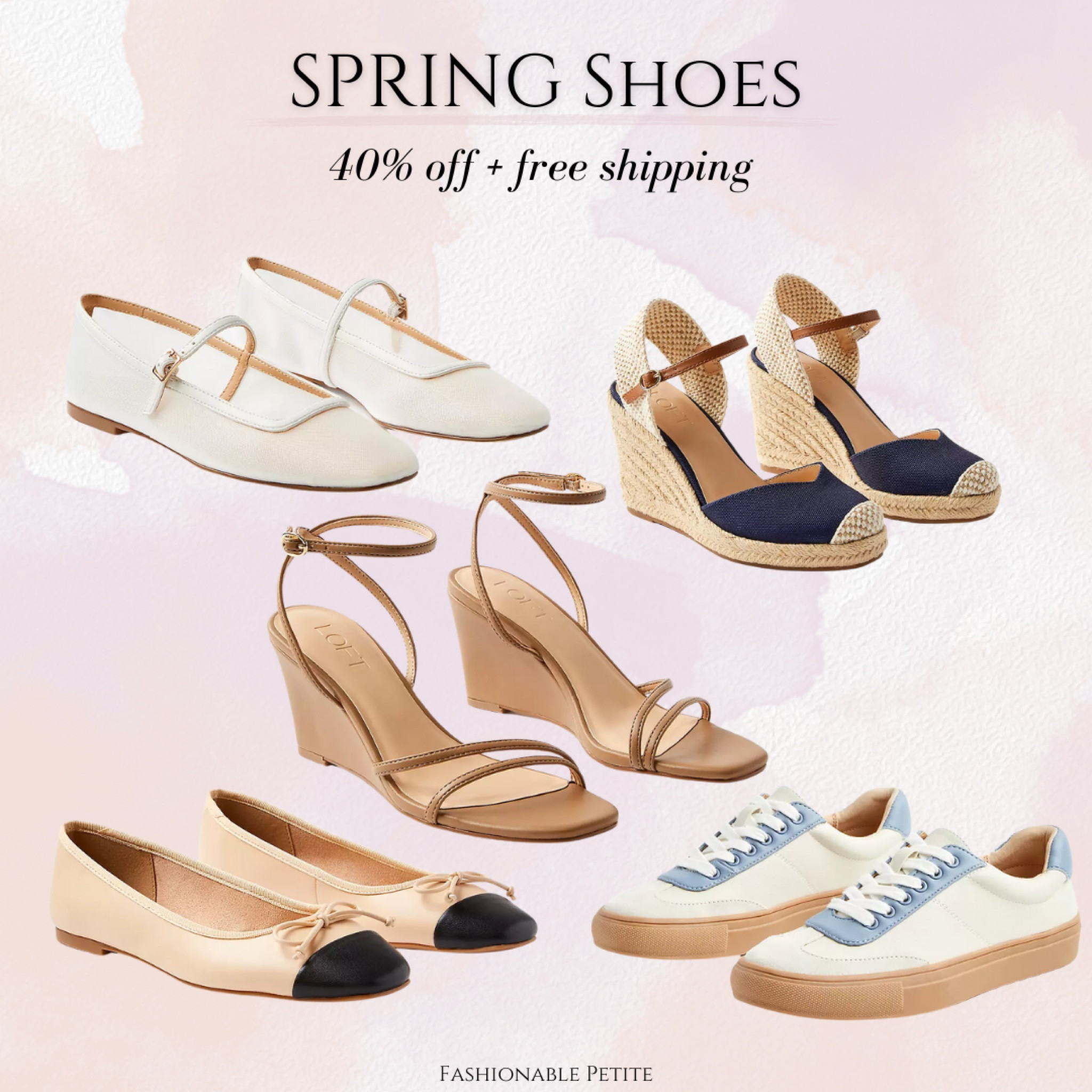 Spring shoes! I love espadrilles and cap toe flats for spring. 40% off at Loft!

Spring outfit, espadrilles, flats, ballet flats, spring shoes, women’s shoes 

#LTKShoeCrush #LTKFindsUnder100 #LTKSaleAlert