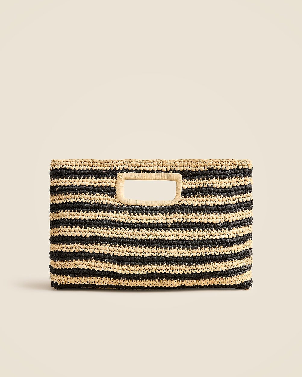 Handwoven raffia rectangular clutch | J. Crew US