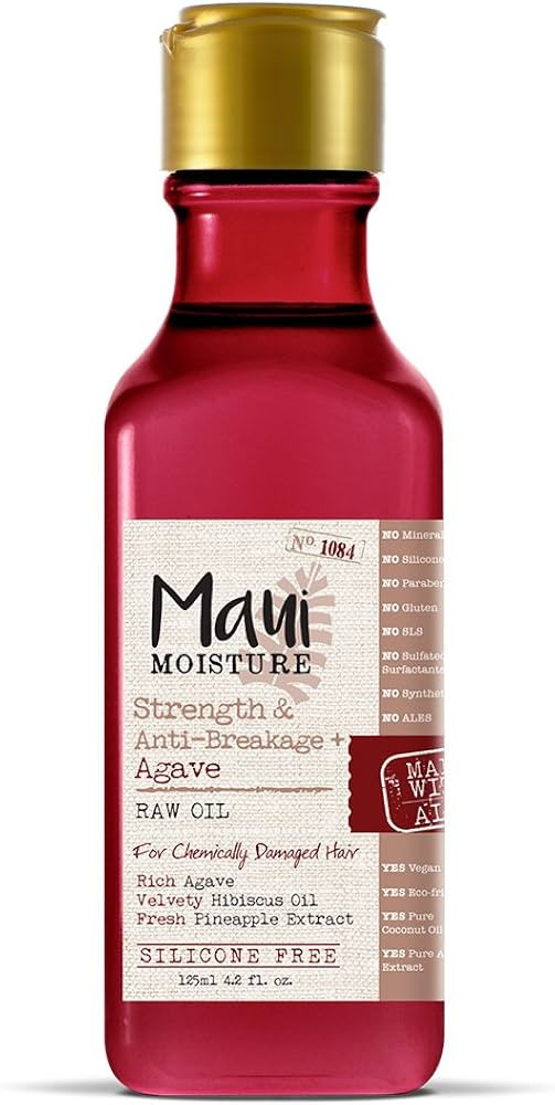 Maui Moisture Strength & anti-breakage + agave raw oil, 4.2 oz | Amazon (US)