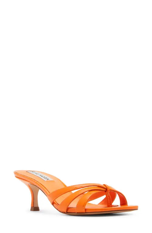 Steve Madden Cary Heeled Sandal in Orange Patent at Nordstrom, Size 5.5 | Nordstrom