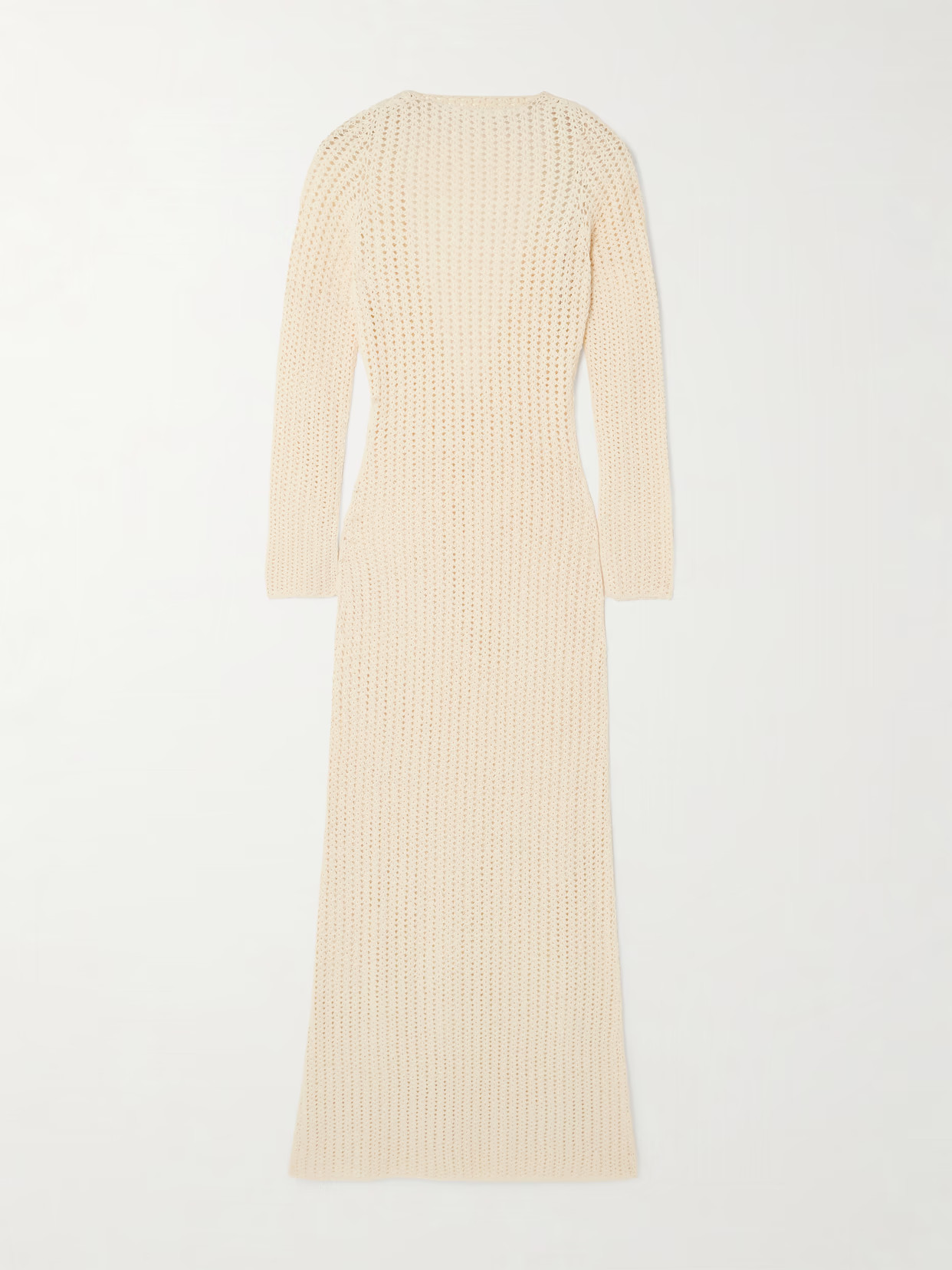 ESCVDO - Misha Open-back Crocheted Cotton Maxi Dress - Ivory | NET-A-PORTER (UK & EU)