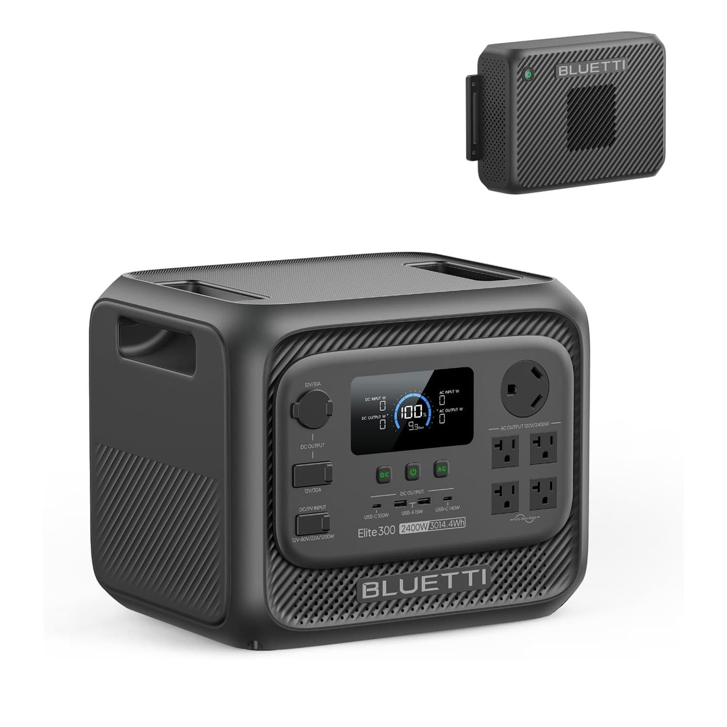 BLUETTI - 2400W Output 3014Wh Power Station LiFePO4 Battery Generator with 1200W Alternator Charger for Home Backup and RVs (3014 Wh Capacity) | Best Buy U.S.