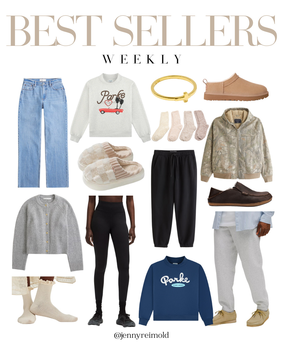 This week's most loved items! All your favorite gift ideas for men and women - Barefoot Dreams socks, Abercrombie jeans, Parke sweatshirts and more. 

 #LTKSeasonal #LTKFindsUnder50 #LTKFindsUnder100