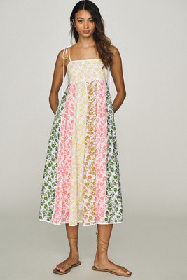 English Factory Colorblock Midi Dress | Anthropologie (US)