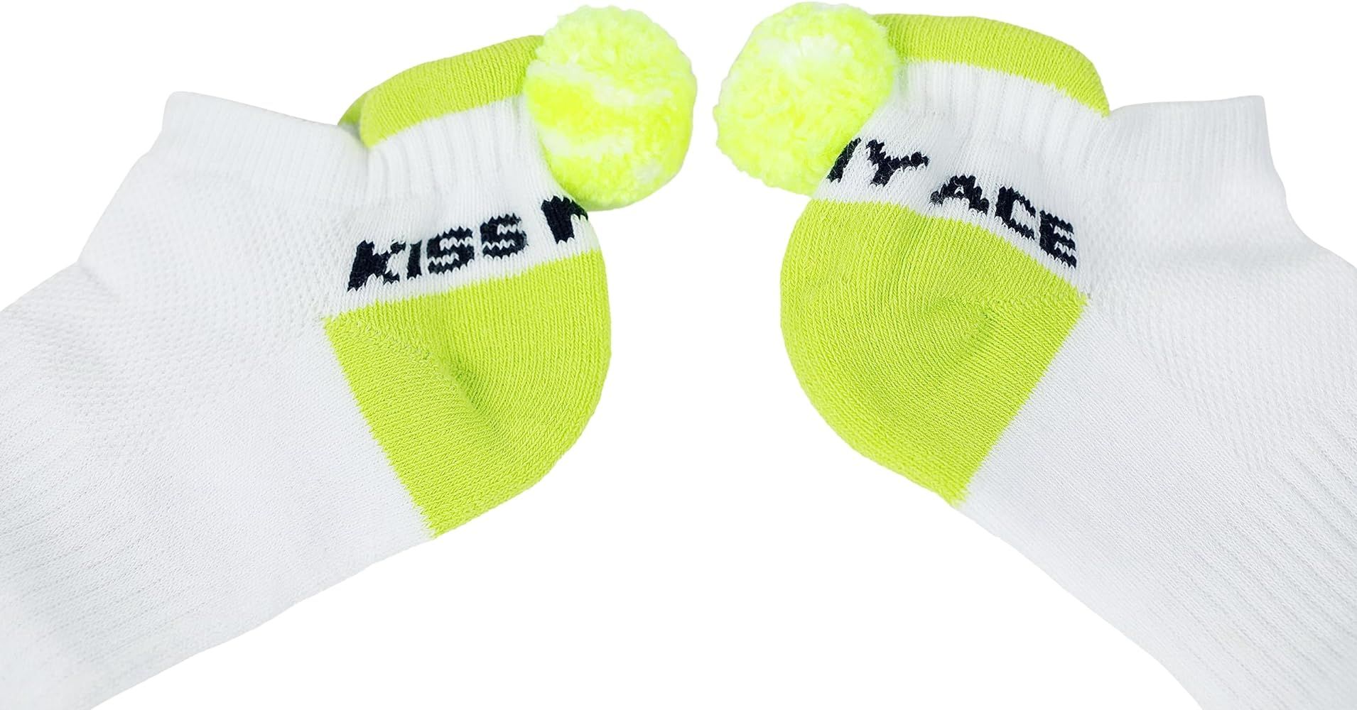 Tennis Socks for Women - Funny Tennis Socks with Tennis Ball Pompom - Great Gift for Tennis Playe... | Amazon (US)