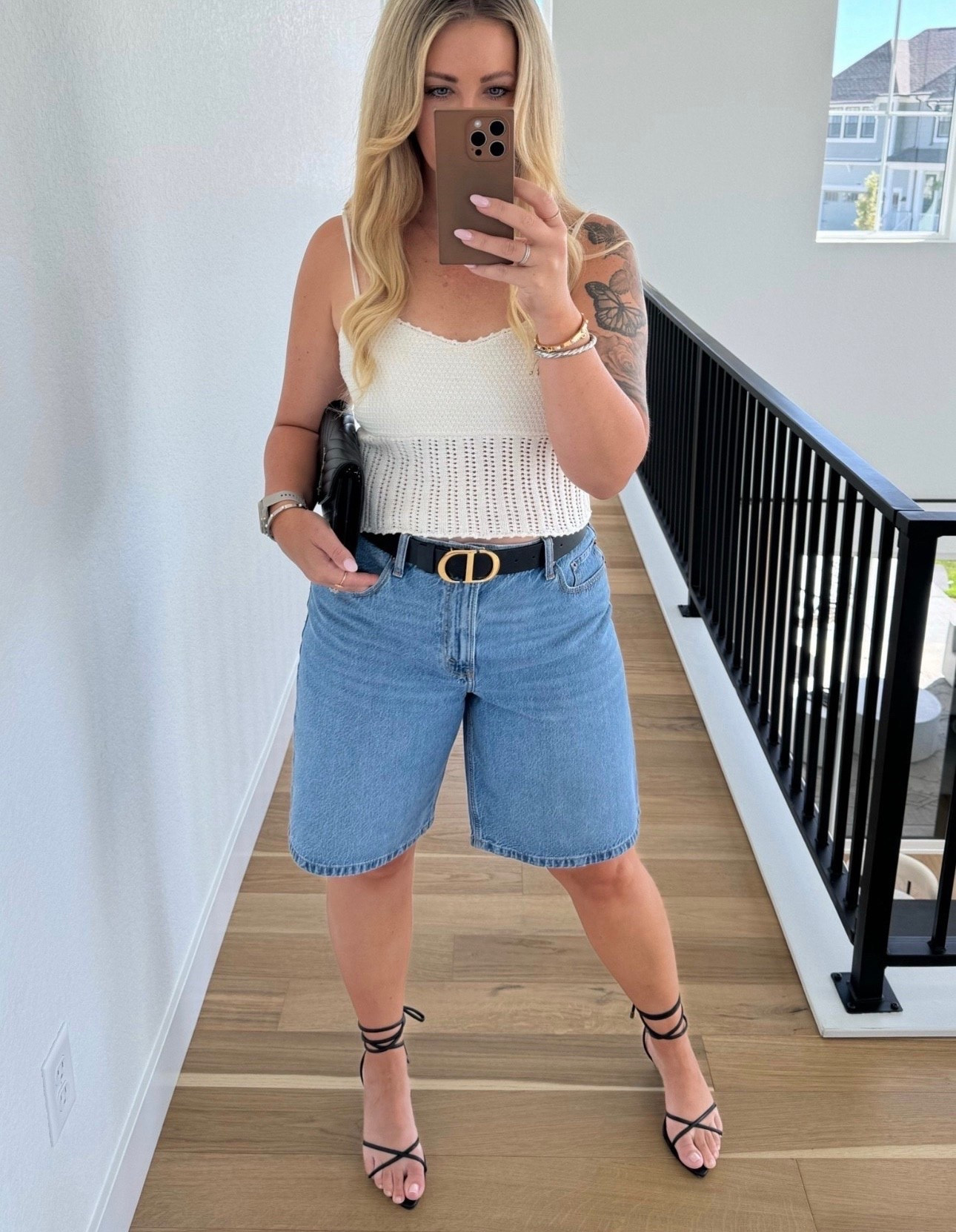 Jorts 
Heels 
Midsize

#LTKootd #LTKOver40 #LTKMidsize