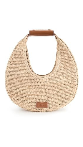 STAUD Women's Moon Raffia Tote Bag, Natural/Tan, One Size | Amazon (US)