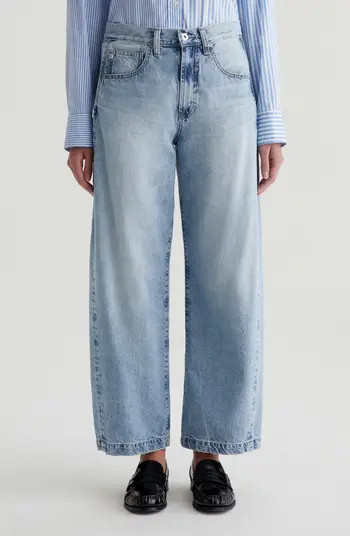 Hattie High Waist Ankle Wide Barrel Leg Jeans | Nordstrom