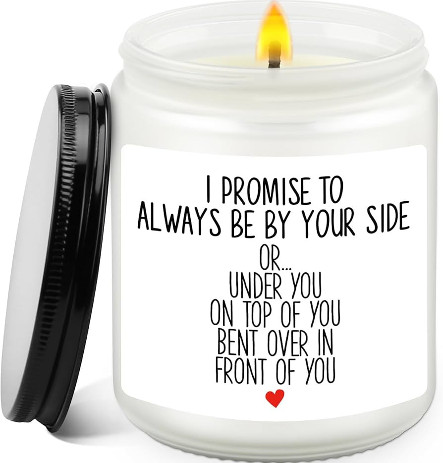 Romantic Scented Candle - Funny Mothers Day Birthday Gifts for Girlfriend Fiance Girlfriend Wife ... | Amazon (US)