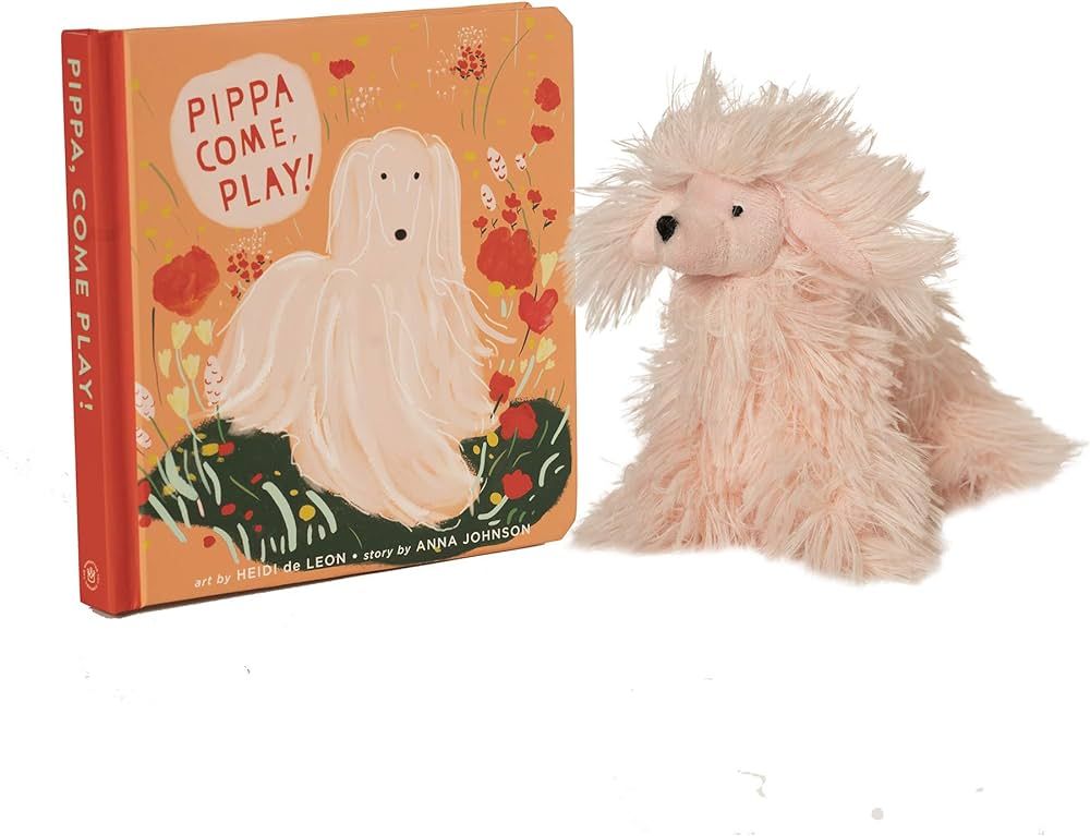 Manhattan Toy Pippa, Come Play! Baby and Toddler Board Book + Afghan Hound Stuffed Animal Dog Gif... | Amazon (US)