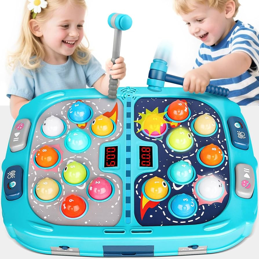 WAYKEE Whack a Mole Game, Toys for 3 4 5 6+ Year Old Boys Girls, Whack a Game for Kids, Gifts for... | Amazon (US)