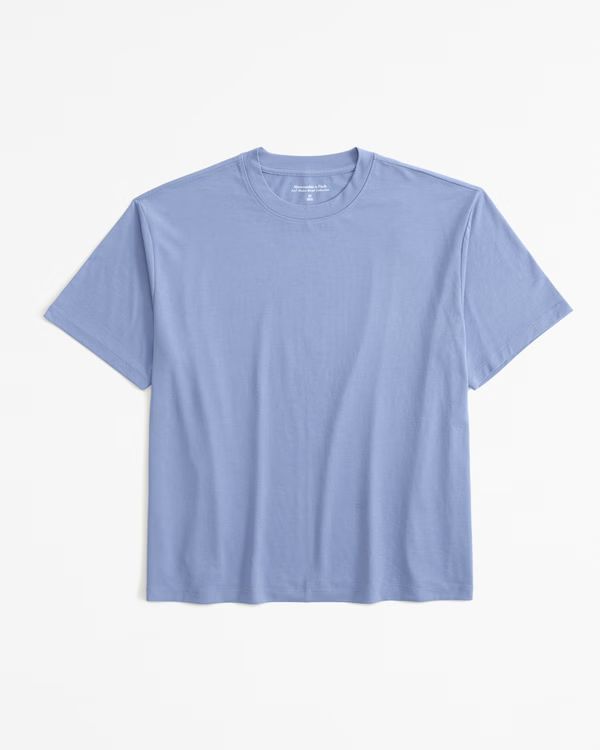 Soft Drape Fabric Easy Tee | Abercrombie & Fitch (US)