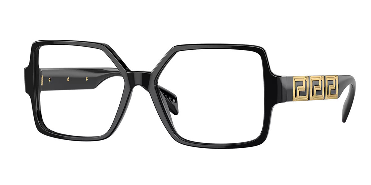 Versace VE3337 GB1 Women’s Glasses Black Size 53 - Free Lenses - Blue Light Block Available | SmartBuyGlasses Global