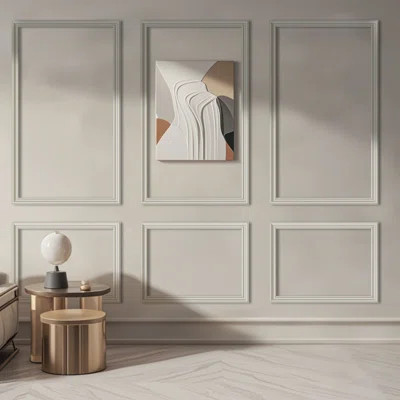 Art3d Pre-Cut Wainscoting Accent Wall Panel Frame Kit,Ready to Assemble Wall Molding Kit for Interior Wall Décor,3 Top 3 Bottom | Wayfair North America