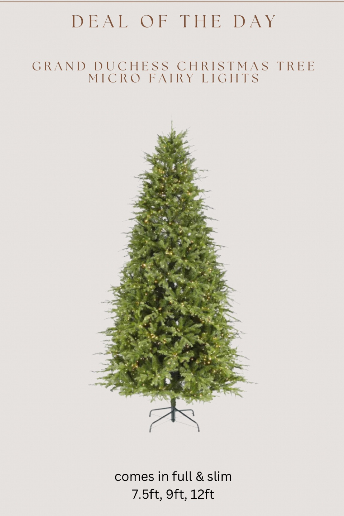Icymi the viral Grand Duchess Christmas tree that was impossible to get last year IS BACK IN STOCK!! Ik it’s early, but this is never in stock during season! 

Comes in full or slim & three different sizes. Has the gorgeous micro fairy lights and they can be white or colorful! 

#LTKHome #LTKSeasonal #LTKStyleTip