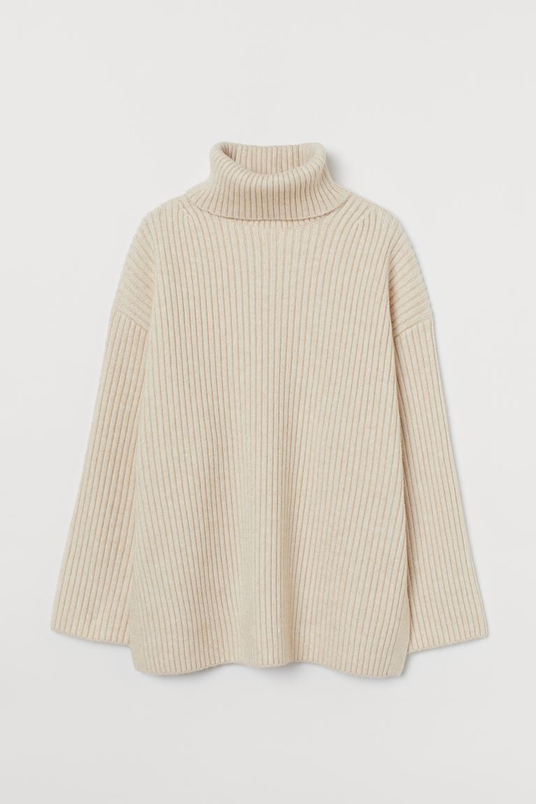 Ribbed Turtleneck Sweater | H&M (US)