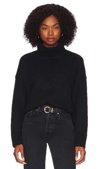 Relaxed Turtleneck Sweater in Black | Revolve Clothing (Global)