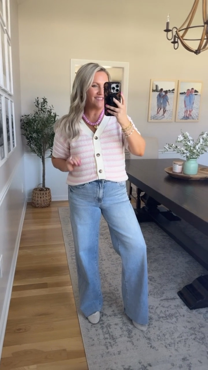 This Amazon spring sweater is such a cute and easy piece for the season. The short sleeve knit and button front give it that classic cardigan look while still feeling lightweight and perfect with high waisted jeans for everyday spring outfits. Short sleeve sweaters are especially popular for transitional weather because they can be worn alone or layered when temperatures change.

amazon spring sweater short sleeve sweater amazon fashion finds spring cardigan sweater outfit spring knit top casual spring outfit amazon clothing womens spring fashion lightweight spring sweater everyday spring style lovelylifestyling

#LTKootd #LTKSeasonal #LTKWorkwear