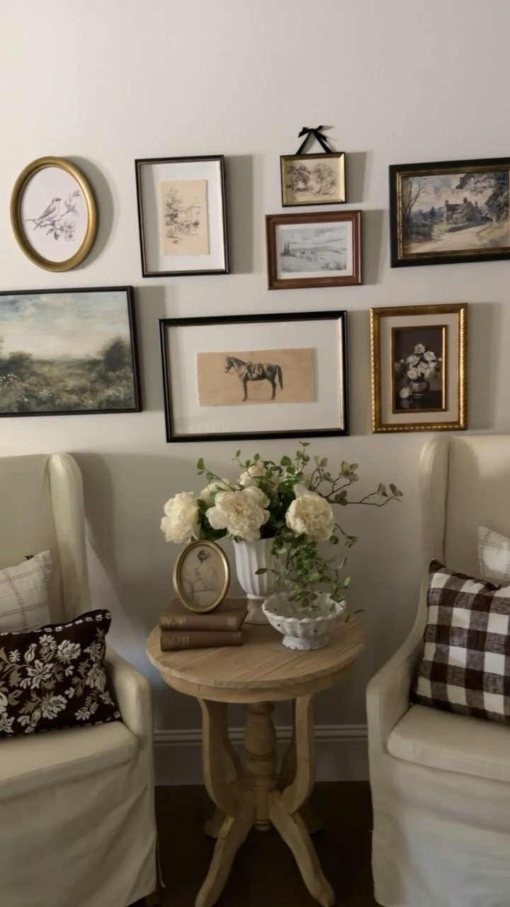 This little gallery wall is giving me so much joy right now!! All of these are from our most recent wall art drop!

#LTKSeasonal #LTKHome