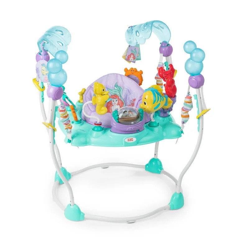 Bright Starts Disney The Little Mermaid Activity Jumper, Ariel, Blue, Infant - Walmart.com | Walmart (US)