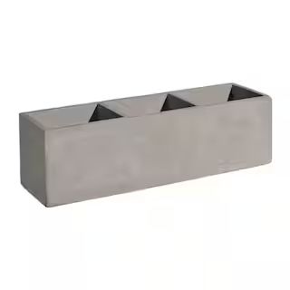 Tuscan 12 in. Concrete Trio Planter-HD1147-102 - The Home Depot | The Home Depot