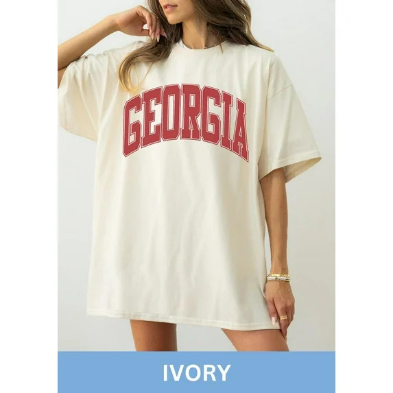 Georgia Comfort Colors Shirt, Game Day Shirt, Georgia Football, Varsity Letter, Vintage Georgia S... | Walmart (US)