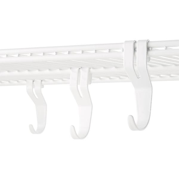 Elfa Shelf Hooks White Pkg/3 | The Container Store