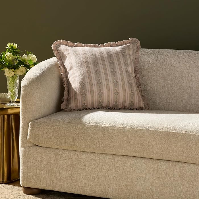 Loloi Chris Loves Julia Liesel Collection PCJ0040 Ivory/Multi 20'' x 20'' Cover Only Pillow | Amazon (US)