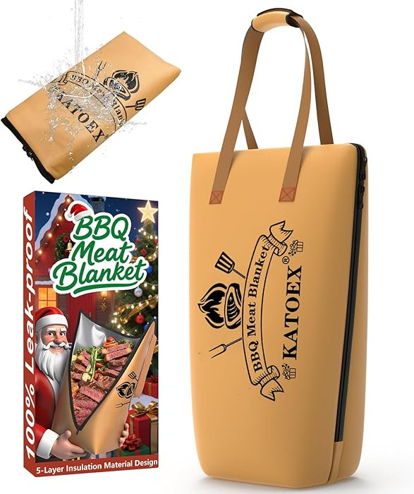 BBQ Blanket for Resting Meat, Smoker Meat Insulated Resting Bag made of Washable Oxford Cloth, La... | Amazon (US)
