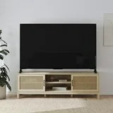 Mainstays Cane TV Stand for TVs up to 85", Spring Pine | Walmart (US)