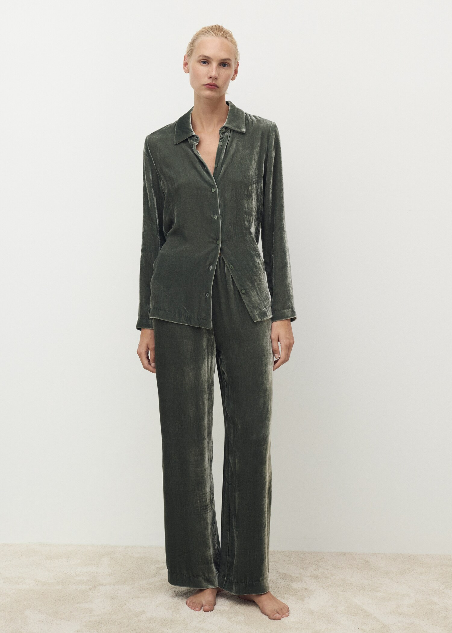 Seiden-Velvet-Hose | Mango EU