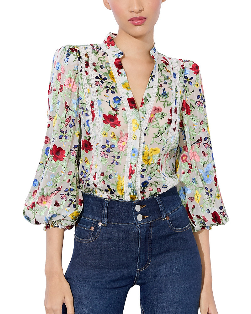 Alice and Olivia Arlette Collared Blouse | Bloomingdale's (US)